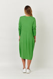 Stretch Viscose Dress - Apple