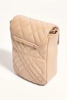 Prudence Quilted Crossbody Bag - Camel