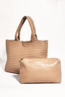 Mimie Woven Slouch Bag - Mocha