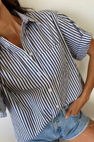 ROUGE Navy Stripe Shirt