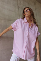 ROUGE Pink Stripe Shirt