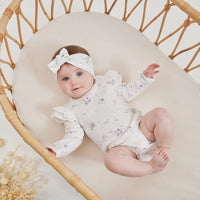 Grace Floral Flutter Onesie