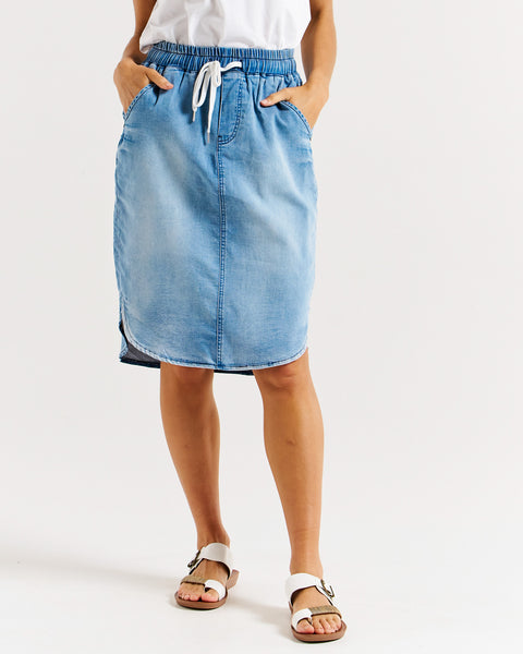 Alina Denim Skirt - Denim