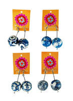 Bobble Earrings - Blue