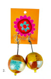 Bobble Earrings - Ochre