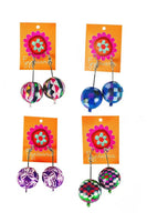 Bobble Earrings - Violet