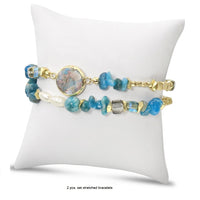 Pearl & Stone Bracelet - Teal