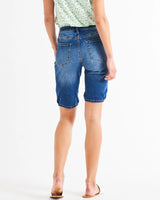 Bonnie Bermuda Denim Shorts - Indigo Blue