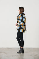 Boucle Patch Jacket - Black
