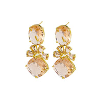 Allison Earrings - Peach