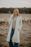 Victoria Long Jacket - Winter White