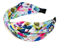 Phia Turban Twist Headband - White/Multi