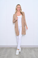 Long Knit Cardigan - Mocha