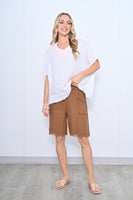 Pull On Linen Short