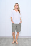 Pull On Linen Short