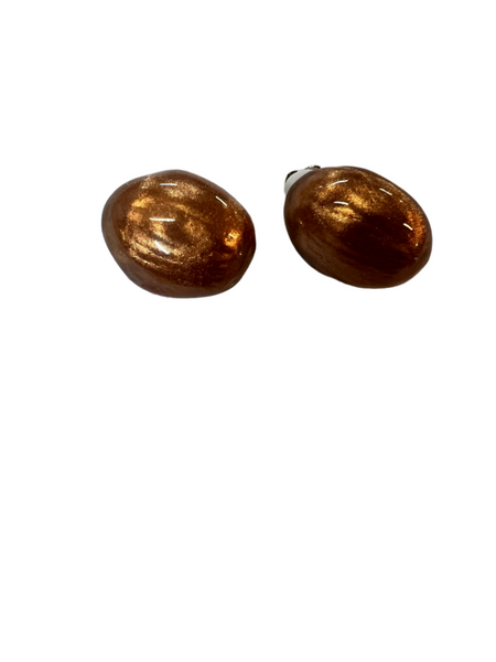 Zsiska Luxus Clip On Earrings - Copper