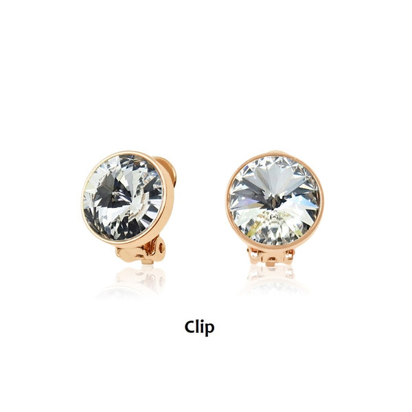 Swarovski Crystal Clip On Earrings