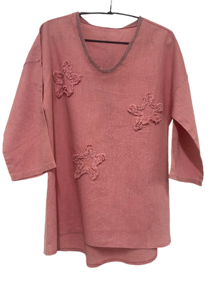 Embellished Top - Pink