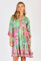 Sybil Dress - Lime