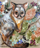 Possum Flora Magnet