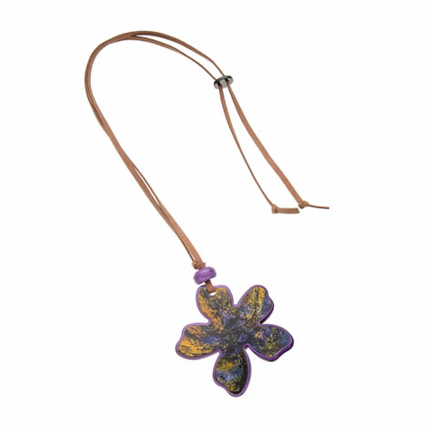 Flower Necklace - Purple