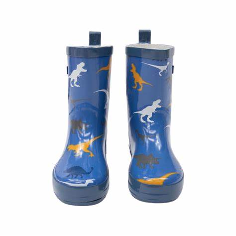 Dinosaur Gumboots - Blue