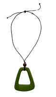 Wooden Pendant - Green