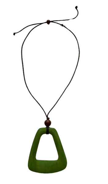 Wooden Pendant - Green