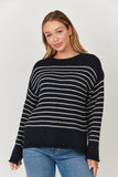 Cotton Stripe Knit - Ink