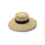 Quinn Raffia Wide Brim - Natural/Black