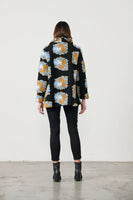 Boucle Patch Jacket - Black