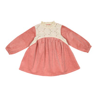 Winter Bloom Corduroy Dress