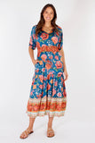 Rubyyaya Mexican Flower Dress - Multi