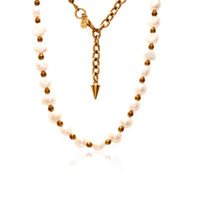 Lumina Pearl & Gold Necklace
