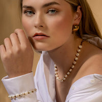 Lumina Pearl & Gold Necklace