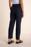 Linen 7/8 Pant - Navy