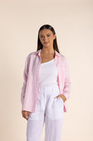 Linen Shirt - Pink Rose