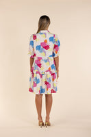 Art Print Tiered Dress