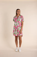 Rose Print Jersey Dress