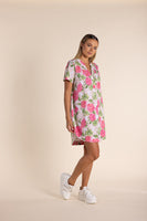 Rose Print Jersey Dress