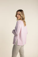 Chunky Knit Crew - Pale Pink