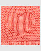 Organic Earmuff Heart Beanie - Paprika