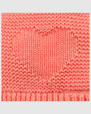 Organic Earmuff Heart Beanie - Paprika