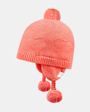 Organic Earmuff Heart Beanie - Paprika