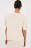 Shani Rib Knit Short Sleeve Top