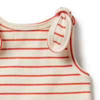 Petit Rouge Organic Tie Singlet