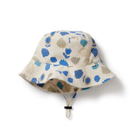 Ocean Breeze Crinkle Sunhat