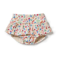 Tropical Garden Crinkle Ruffle Nappy Pant