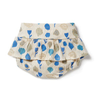 Ocean Breeze Crinkle Ruffle Nappy Pant