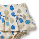 Ocean Breeze Crinkle Ruffle Nappy Pant